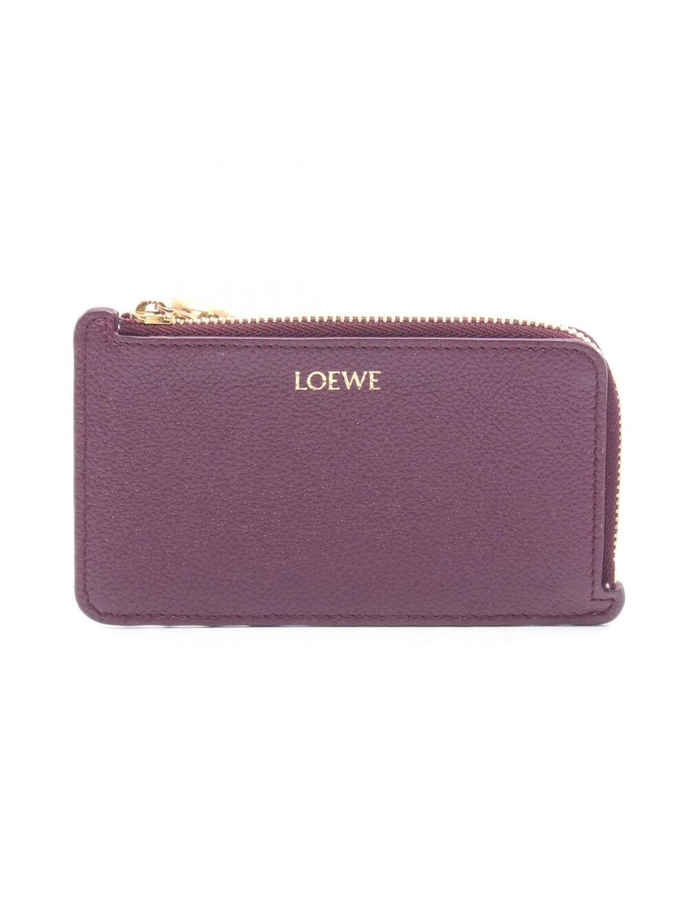Loewe Card Case Coin Wallet Leather #358144L36B